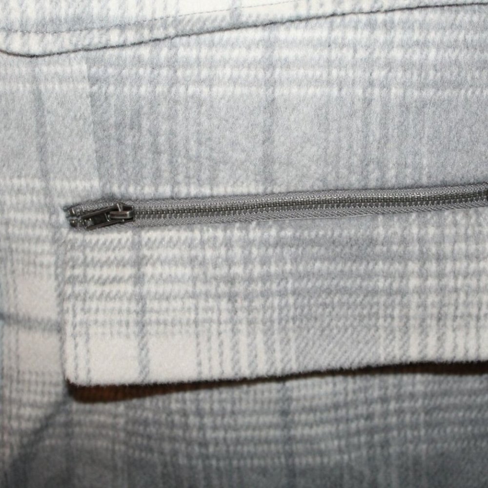 Torrid Plaid Wool Blend Midi Coat Gray HW9555 - Picture 7 of 10